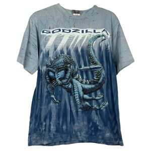 Godzilla Vintage Tie Dye Ombré Short Sleeve Tee